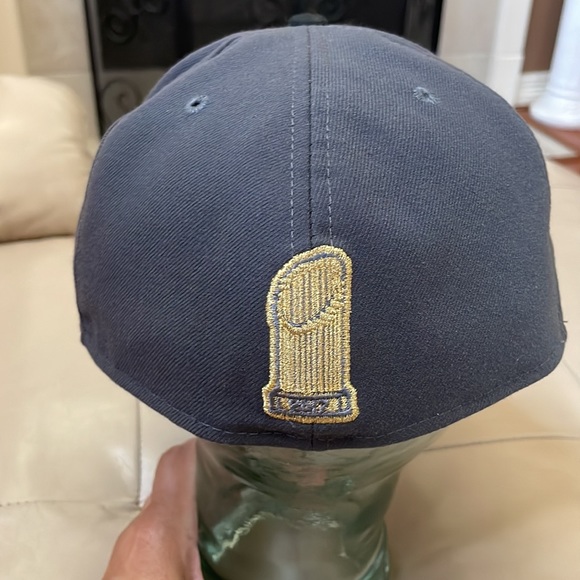 New Era Houston Astros 59 Fifty 2017 World Series Baseball Cap, Black Gray Gold - Picture 4 of 9